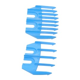 Mipcase 2pcs Wool Shear Card Scissors Professional Clipper Guide Cutting Accessory Sheep Shears Guard Accessory Grooming Trimmer Guide Electric Wool Shears Replacement Blue Plastic