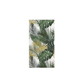 Pack of 16 Palm Leaf Guest Size Paper Napkin Green 7.75" x 4.25"