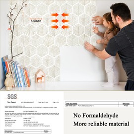 MelunMer Modern Peel and Stick Wallpaper Boho 17.3''×118'' Contact Paper for Cabinets and Drawers Self Adhesive Wallpaper Removable Wallpaper for Bedroom Geometric Wallpaper for Bathroom Beige/White