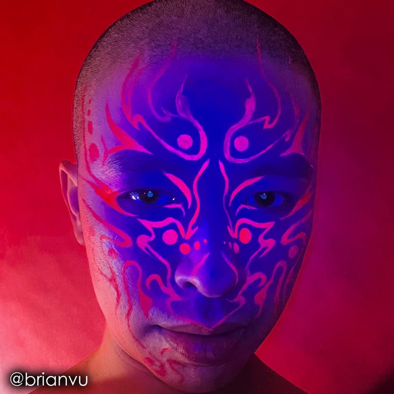 Mehron Paradise Makeup AQ UV Vulcan Neon Red 40 g