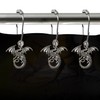 Dragon Shower Curtain Hooks Decorative Rings for Bathroom Cool Kids