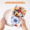 Toallas de cocina para otoño, florero floral, girasol, calabaza