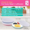 Elk and Friends Kids 6.7" Porcelain Plate Silicone Lids |