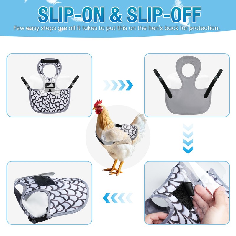 Chicken Saddle with Wing Protector - Chicken Aprons & Vest