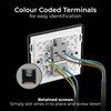 BG Electrical Single Wall Switch with LED Power Indicator, Double