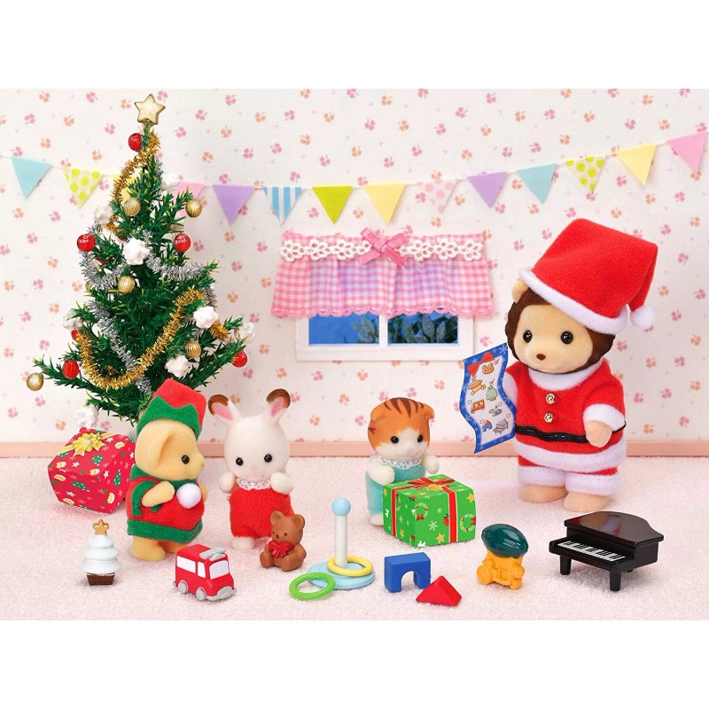 Calico Critters Sylvanian Families Calico Critters Mr. Lion's Winter Sleigh
