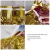 PUZINE 2 Pack Metallic Foil Fringe Table Skirt Tinsel Party