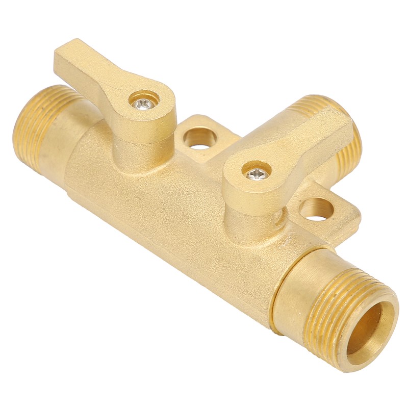 Male Thread G1/2 Tee Joint Ball Valve 3‑Way Pipe Connector