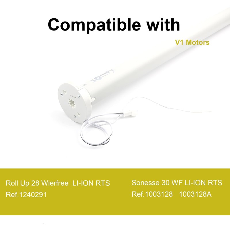 13.3V Charger Compatible with Somfy Sonesse Wirefree Plug-in Charger 9020672