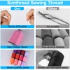 Simthread All Purposes Sewing Thread, 12 Spools 765Y (700M) Each
