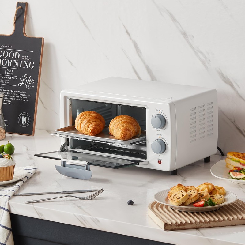 COMFEE' Countertop Oven, Small Toaster Oven Combo 4 slice, Mini