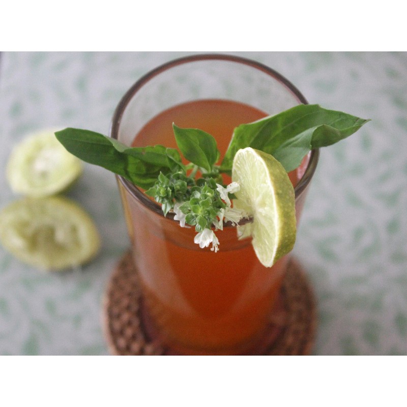 LIME BASIL SEEDS * CITRUS FLAIR * ZESTY AROMA OF