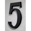 Huber Powder-Coated Aluminium House Number 20 cm Anthracite/Black, Elegant 3D