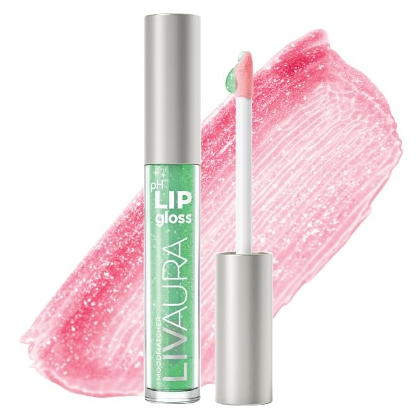 LIVAURA Shimmer Lip Gloss pH Activated, Glitter Lip Gloss for