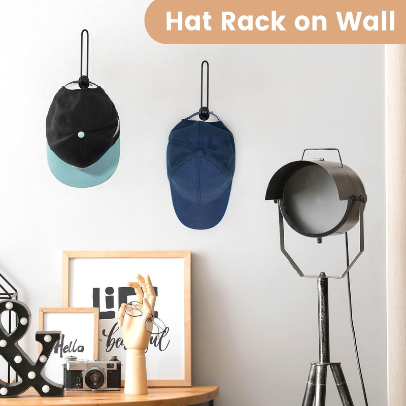 AQAREA Hat Holder Organizer Wall: Hat Storage Wall Rack -