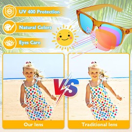 48 Packs Neon Party Sunglasses Bulk with UV 400 Protection for Kids Adults
