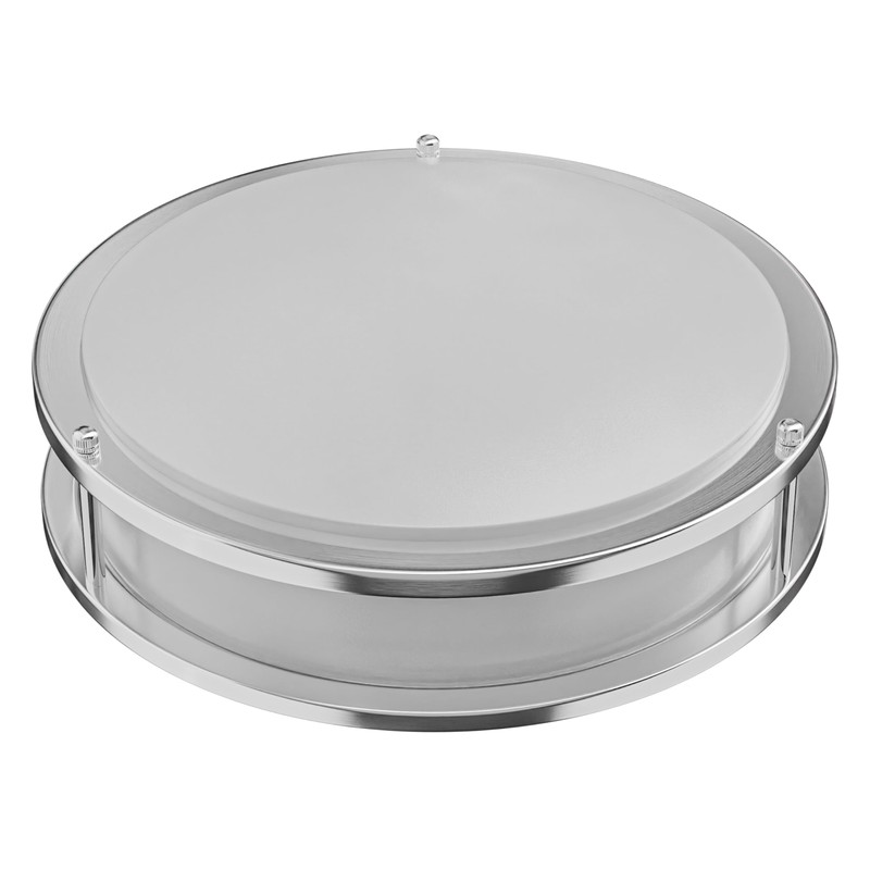 Leisure LED Brushed Nickel Ceiling Light 10 inch Flush Mount
