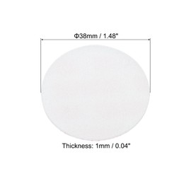 PATIKIL 38mm/1.48inch Foam Lid Liner, 300Pcs PS Foam Resistant Tamper Pressure Sensitive Seal for Bottle Cap Liners Seals, White Red