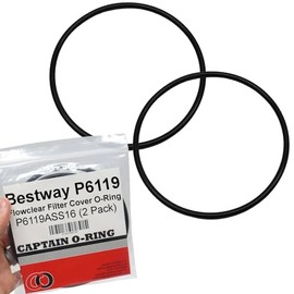 Captain O-Ring Reemplazo P6119 O-Ring para Bestway Flowclear Tapa de filtro de bomba (2 unidades) [Ver detalles para modelos de filtro compatibles]