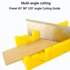 Mitre Box and Saw Set for Wood, Gypsum – Miter