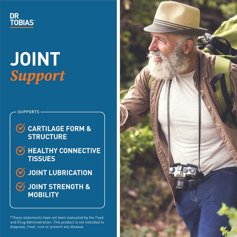 Dr. Tobias Joint Support Supplement with Glucosamine Chondroitin MSM, Supports