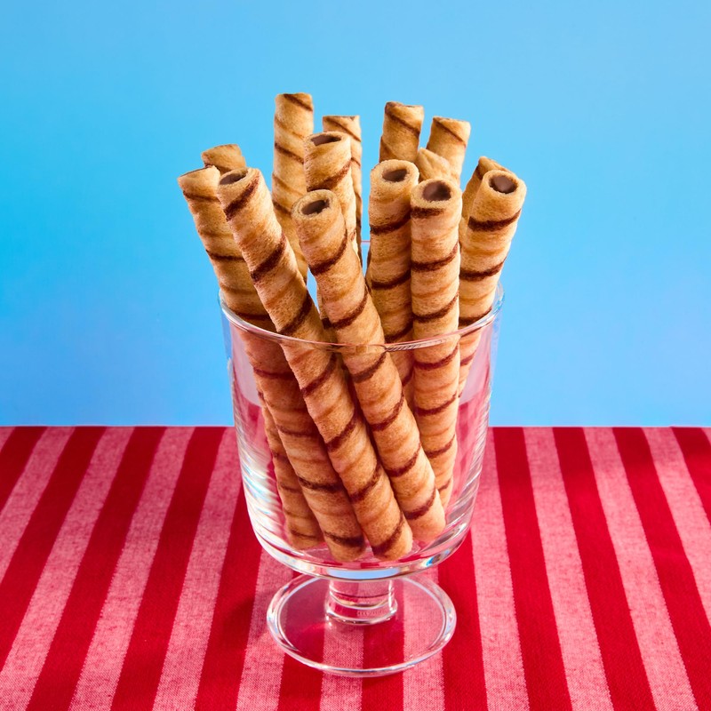 Pirouline Rolled Wafers – Chocolate Hazelnut – Rolled Wafer Sticks,