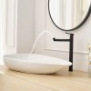 Single Hole Single Handle Black Gold Bathroom Vessel Sink Faucet