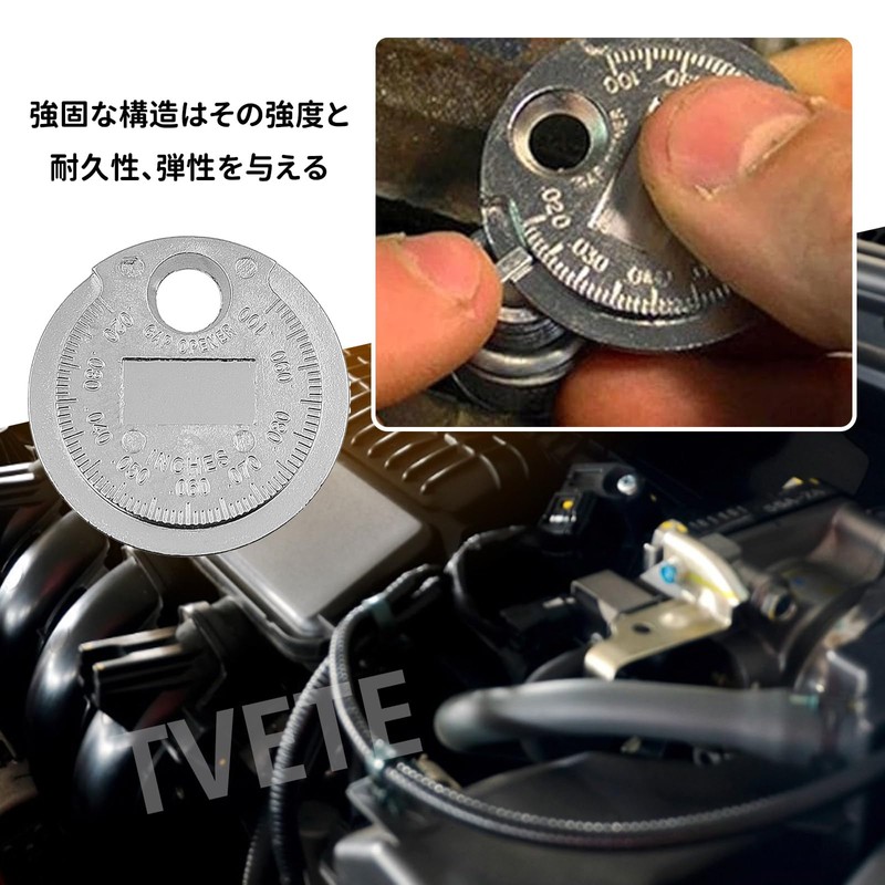 TVETE Plug Gap Gauge, Gap Plug, Spark Plug Gap Tool
