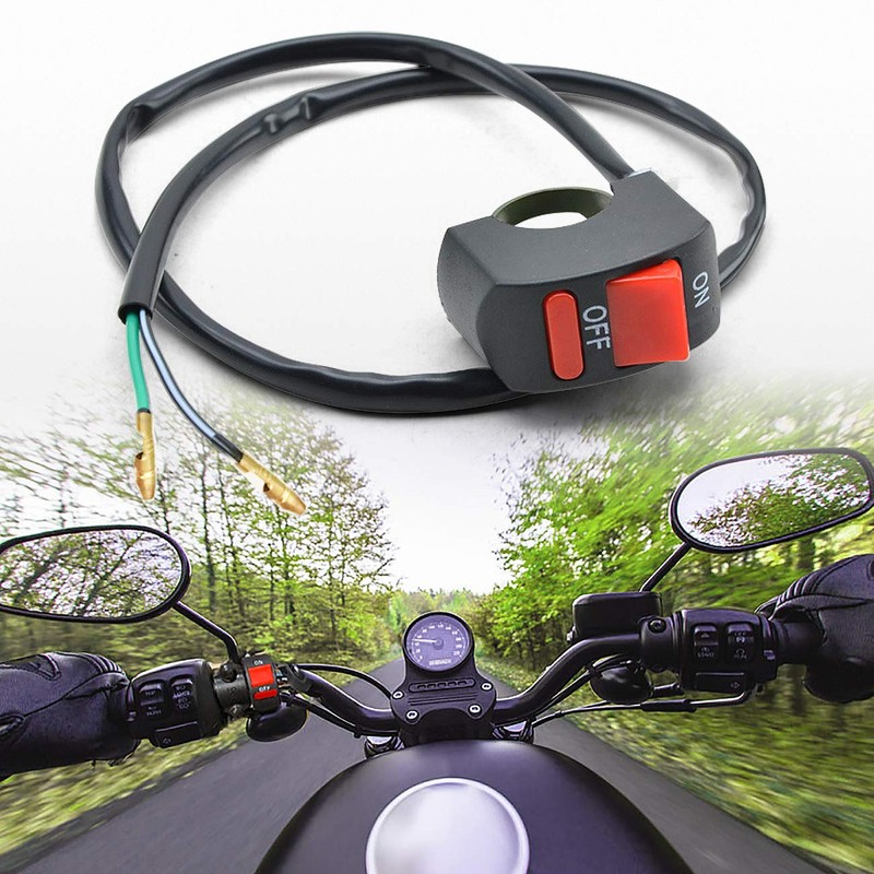 1 Piece Motorcycle Handlebar Switch Push Button On Off Switches