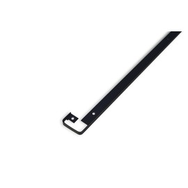 IHC 38 mm End Strip, Angle Strip, Workplace Connection Strip, 600 mm, Colour: Black