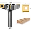 SpeTool 4 Wings Coated Carbide Insert CNC Spoilboard Surfacing Router