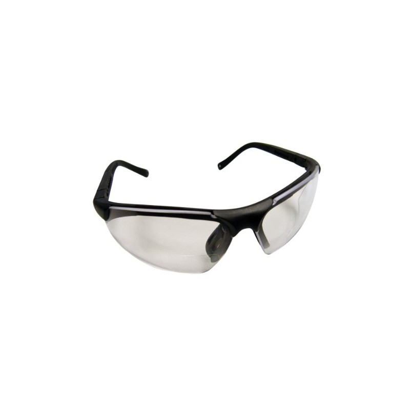 SAS Safety Sidewinder Readers Safety Glasses -Black Frame - Clear