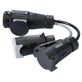 Draper 99661 13-Pin Euro to 7-Pin N-Type Converter, Black