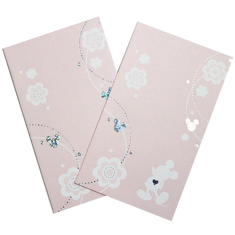 マルアイ ディズニー 祝儀袋 ぽち袋 デザイン 字なし ミッキー ピンク 20枚 ノ-D30P×10P