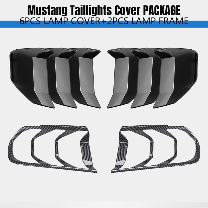 HAKA TOUGH Tail Light Lamp Cover+ Taillights Frame for Ford