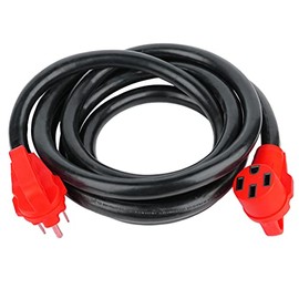 SCITOO RV Cord 15 Feet 50 Amp RV Power Extension Cord, for Trailer Motorhome Camper with Handle, Heavy duty Extension Cords, 6AWG3C + 8AWG1C, ETL/CETL Listed