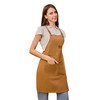 CONTAIL Chef Apron for Men Women, Canvas Aprons with Pockets-Cross