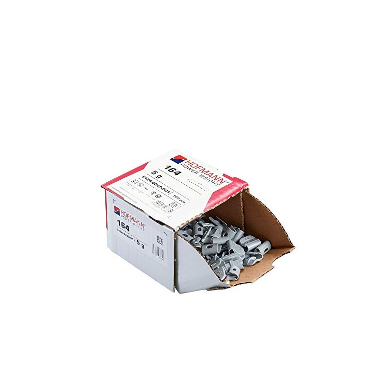 100x Tyre balancing weights for steel truck rims 5g Hofmann