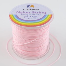0.8mm Nylon String Cord for Braided Bracelets, Beading, Necklaces, Macrame Craft, Wind Chime, Blinds, Jewelry Making