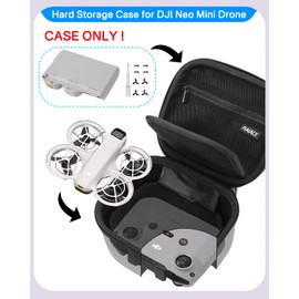 RAIACE Hard Storage Case Compatible with DJI Neo Mini Drone. (Drones and Accessories Not Included), black, Fit for Dji Neo Fly More Combo