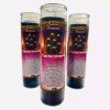 3x set, 7 Espiritus Intranquilos Veladora Negra, seven Intranquil Spirits Candle