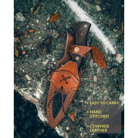 Handmade EDC Handmade Fixed blade Cow Leather Sheath / Holster / Case /vertical Knife