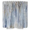JAWO Small Stall Shower Curtain 47x64 Half Size - Blue