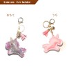 Riggulal Key Chain Unicorn Bag Charm Key Ring Glitter, Pink