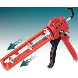 2025 One-Touch Dripless Caulk Gun | Effortless Caulk Gun Design - Heavy-Duty Metal Construction with High Thrust Ratio, Siligun Caulking Gun for 9, 10, 11 oz Silicone Tubes