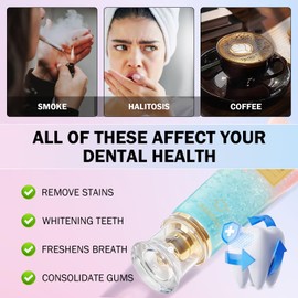 Niacinamide Whitening Toothpaste, Nicotinamide Dazzling Radiant White Toothpastes,Fresh Breath, Protects Enamel, Remove Tooth Stains, Deep Cleaning Care 2PCs