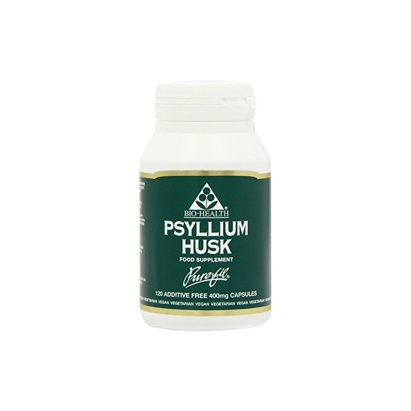BIO-Health Psyllium Powdered Husks 400mg in Vegetable Capsules 120caps (Pack