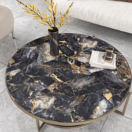 EPPKILY Black/Blue Marble Contact Paper Peel and Stick Contact Paper for Countertops Gold Marble Wallpaper Self Adhesive Waterproof Wallpaper for Kitchen Cabinet Vinyl Wrap Countertop Cover 15.7"×118"