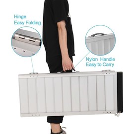 3FT Wheelchair Ramp Non-Slip Portable Aluminum Alloy Ramp, Thresholds Ramp, 800 lbs Weight Capacity, Suitable for Stairs Steps Home Pets Doorways