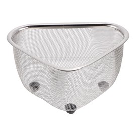 Hemoton Sink Corner Mesh Colander Strainer Basket Organize Sponges Collect Food Scraps Small Corner Basket Steaming Draining Rinsing Sink Drainer L